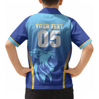 Custom Saint Lucia 2026 Cricket Kid Hawaiian Shirt Kings Never Fall