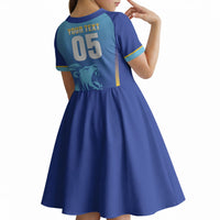 Custom Saint Lucia 2026 Cricket Kid Short Sleeve Dress Kings Never Fall