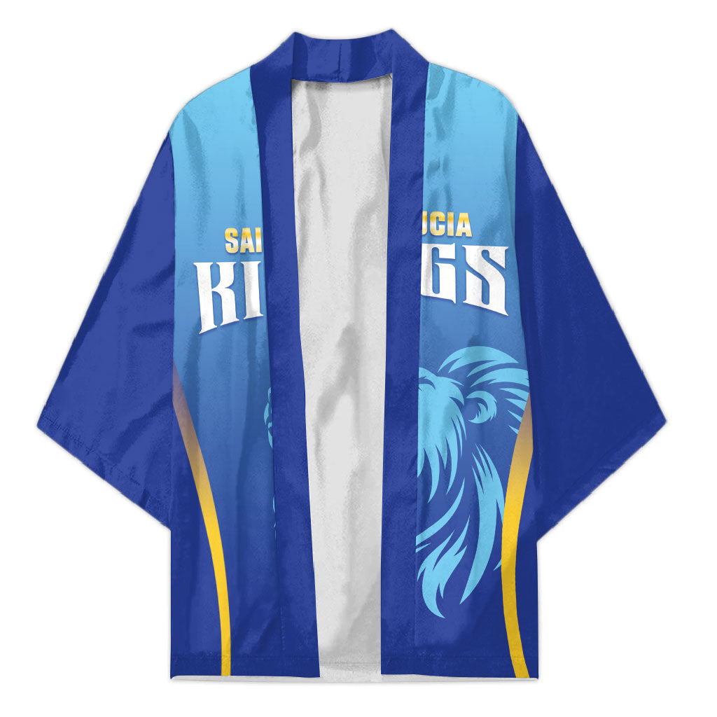 Custom Saint Lucia 2026 Cricket Kimono Kings Never Fall