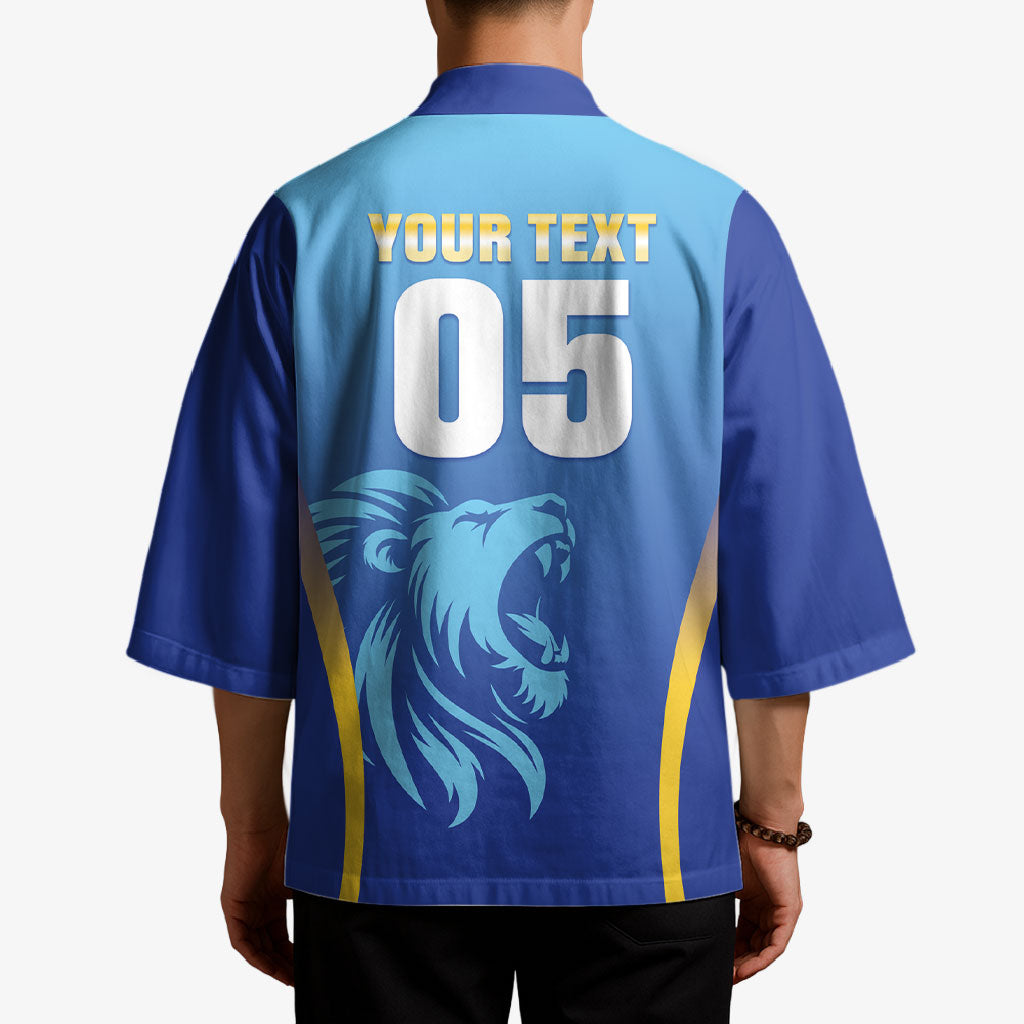 Custom Saint Lucia 2026 Cricket Kimono Kings Never Fall