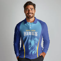 Custom Saint Lucia 2026 Cricket Long Sleeve Polo Shirt Kings Never Fall