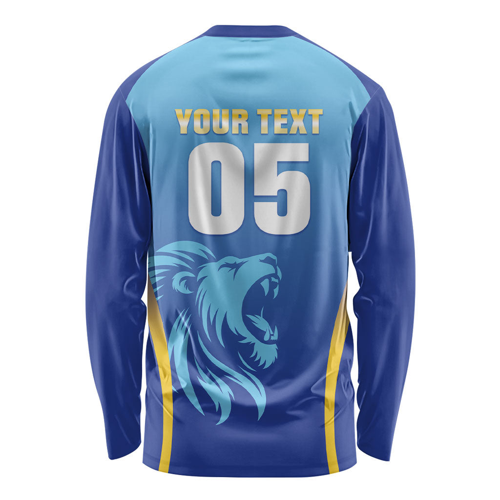 Custom Saint Lucia 2026 Cricket Long Sleeve Shirt Kings Never Fall