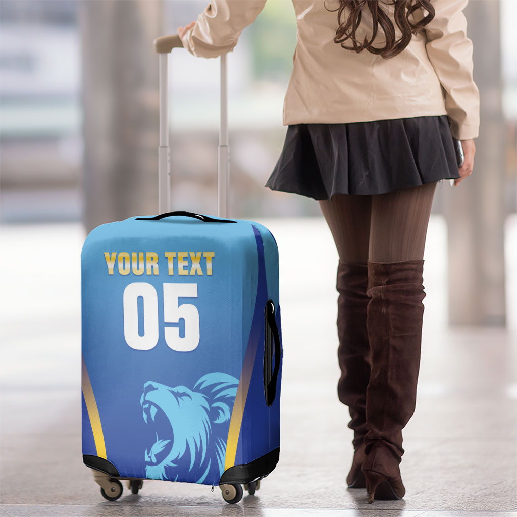 Custom Saint Lucia 2026 Cricket Luggage Cover Kings Never Fall