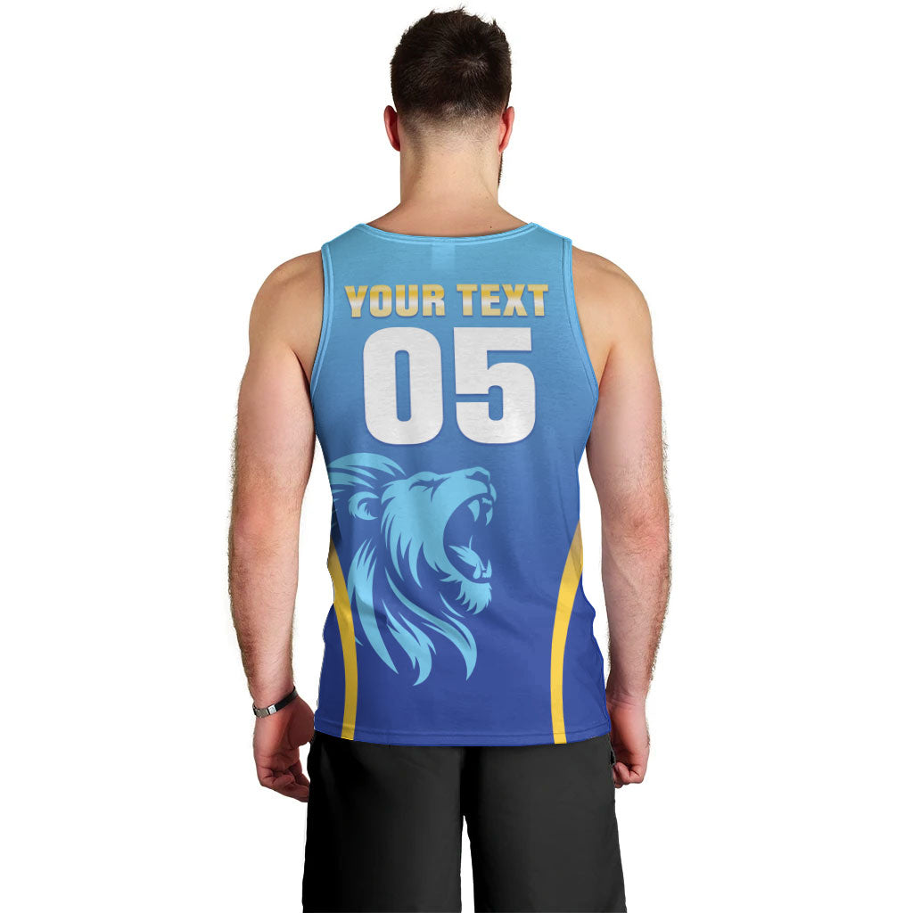 Custom Saint Lucia 2026 Cricket Men Tank Top Kings Never Fall