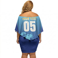 Custom Saint Lucia 2026 Cricket Off Shoulder Short Dress Kings Never Fall