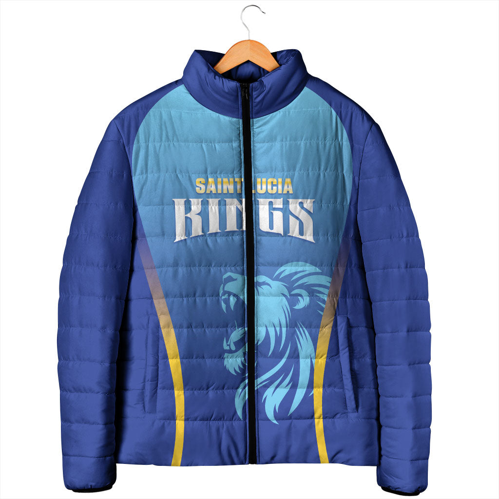 Custom Saint Lucia 2026 Cricket Padded Jacket Kings Never Fall