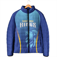 Custom Saint Lucia 2026 Cricket Padded Jacket Kings Never Fall