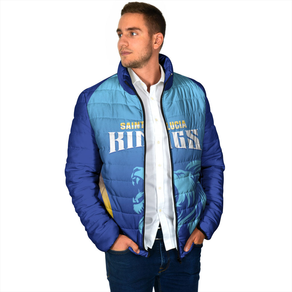 Custom Saint Lucia 2026 Cricket Padded Jacket Kings Never Fall