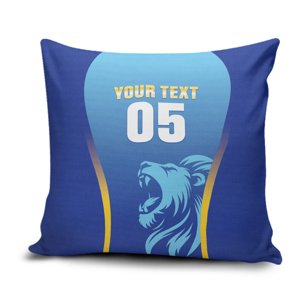 Custom Saint Lucia 2026 Cricket Pillow Cover Kings Never Fall