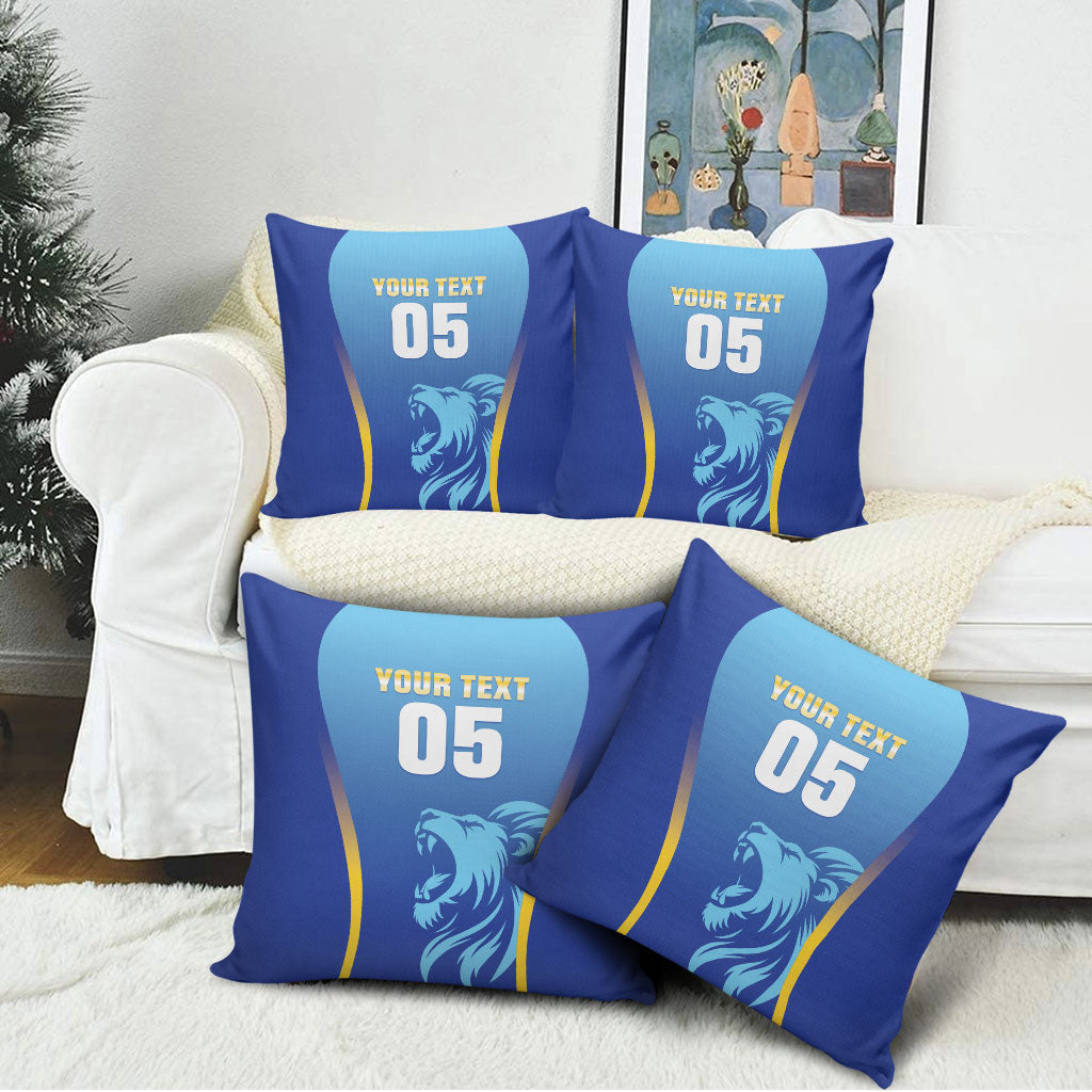 Custom Saint Lucia 2026 Cricket Pillow Cover Kings Never Fall