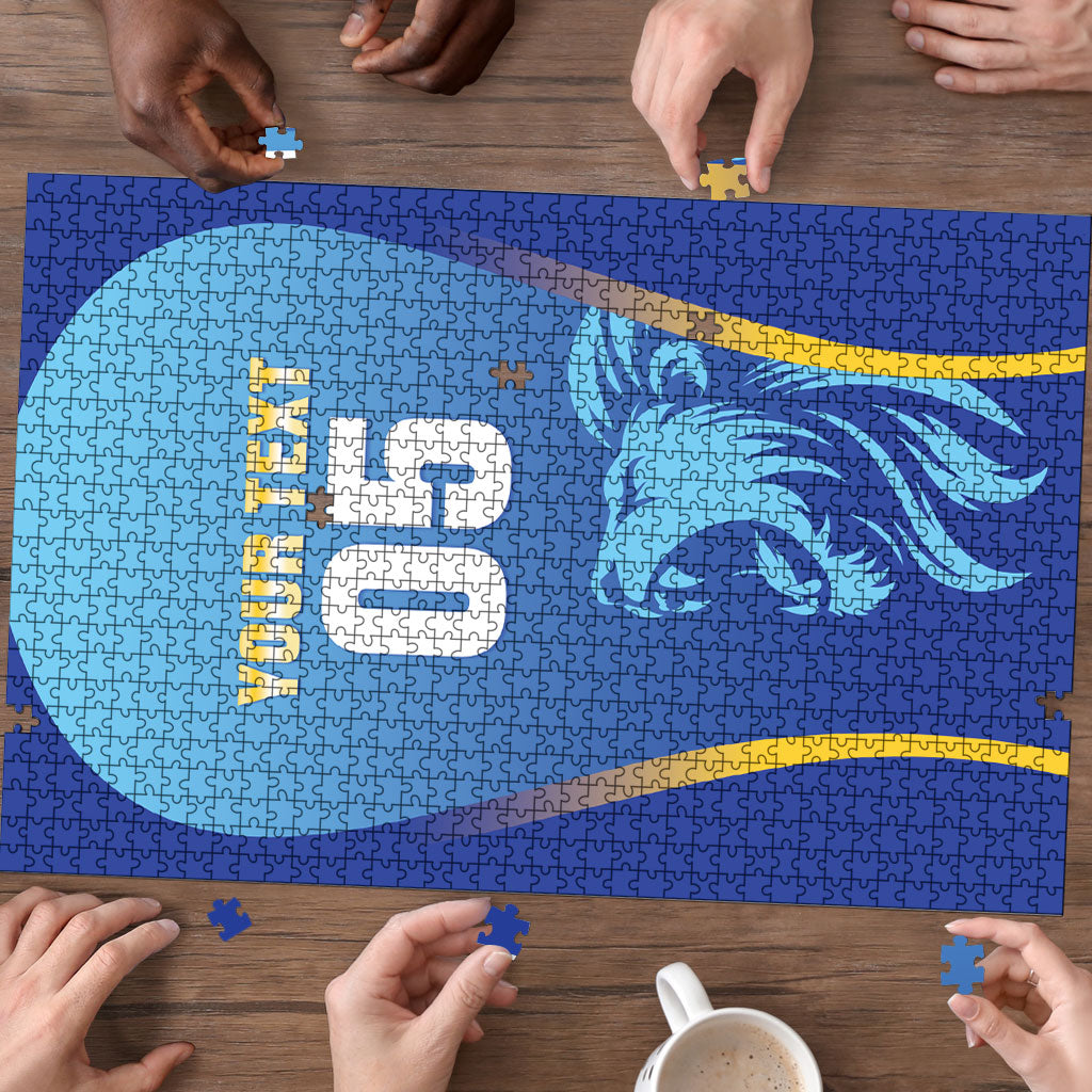 Custom Saint Lucia 2026 Cricket Puzzle Kings Never Fall