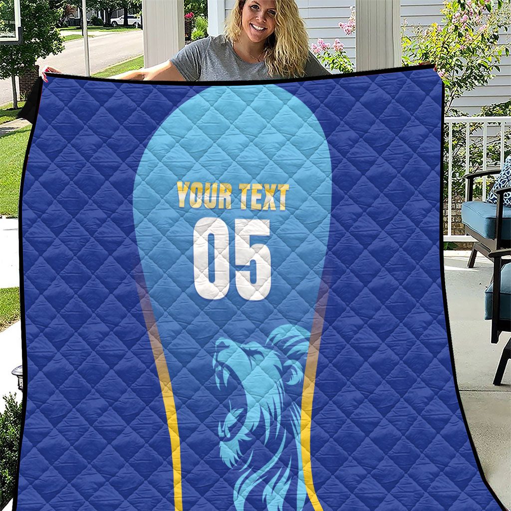 Custom Saint Lucia 2026 Cricket Quilt Kings Never Fall
