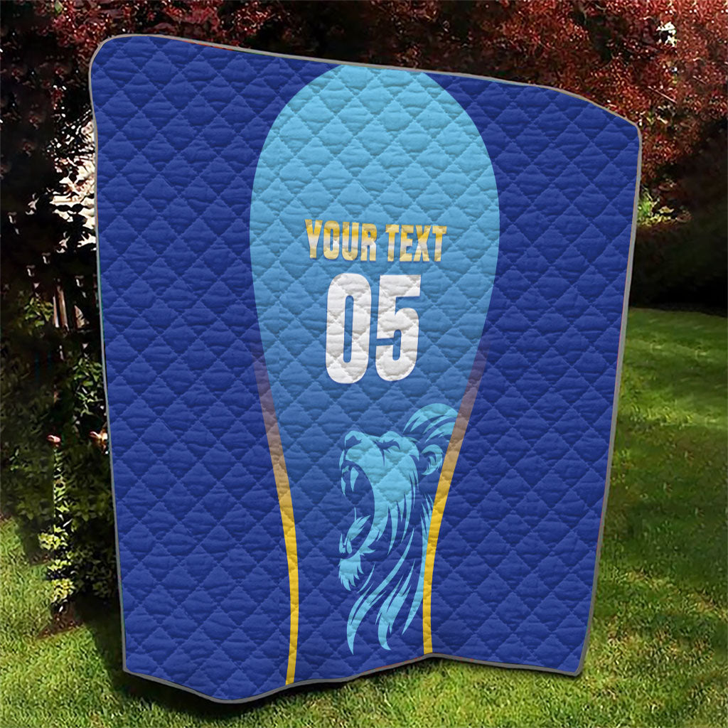Custom Saint Lucia 2026 Cricket Quilt Kings Never Fall