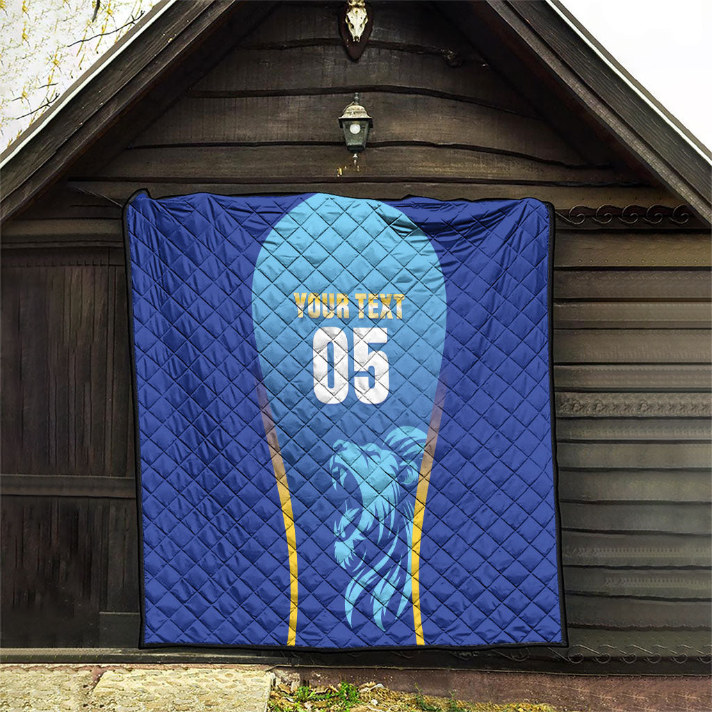 Custom Saint Lucia 2026 Cricket Quilt Kings Never Fall