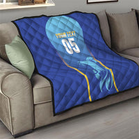 Custom Saint Lucia 2026 Cricket Quilt Kings Never Fall