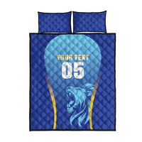 Custom Saint Lucia 2026 Cricket Quilt Bed Set Kings Never Fall