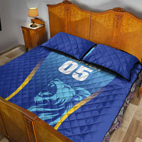 Custom Saint Lucia 2026 Cricket Quilt Bed Set Kings Never Fall