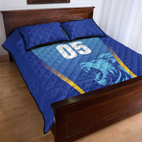 Custom Saint Lucia 2026 Cricket Quilt Bed Set Kings Never Fall