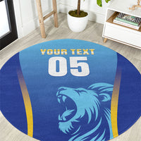 Custom Saint Lucia 2026 Cricket Round Carpet Kings Never Fall