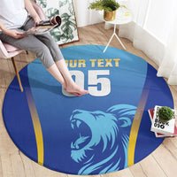 Custom Saint Lucia 2026 Cricket Round Carpet Kings Never Fall