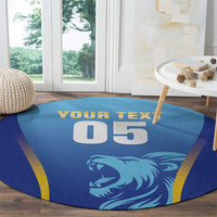 Custom Saint Lucia 2026 Cricket Round Carpet Kings Never Fall
