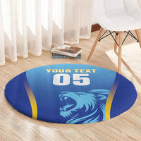 Custom Saint Lucia 2026 Cricket Round Carpet Kings Never Fall