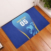 Custom Saint Lucia 2026 Cricket Rubber Doormat Kings Never Fall
