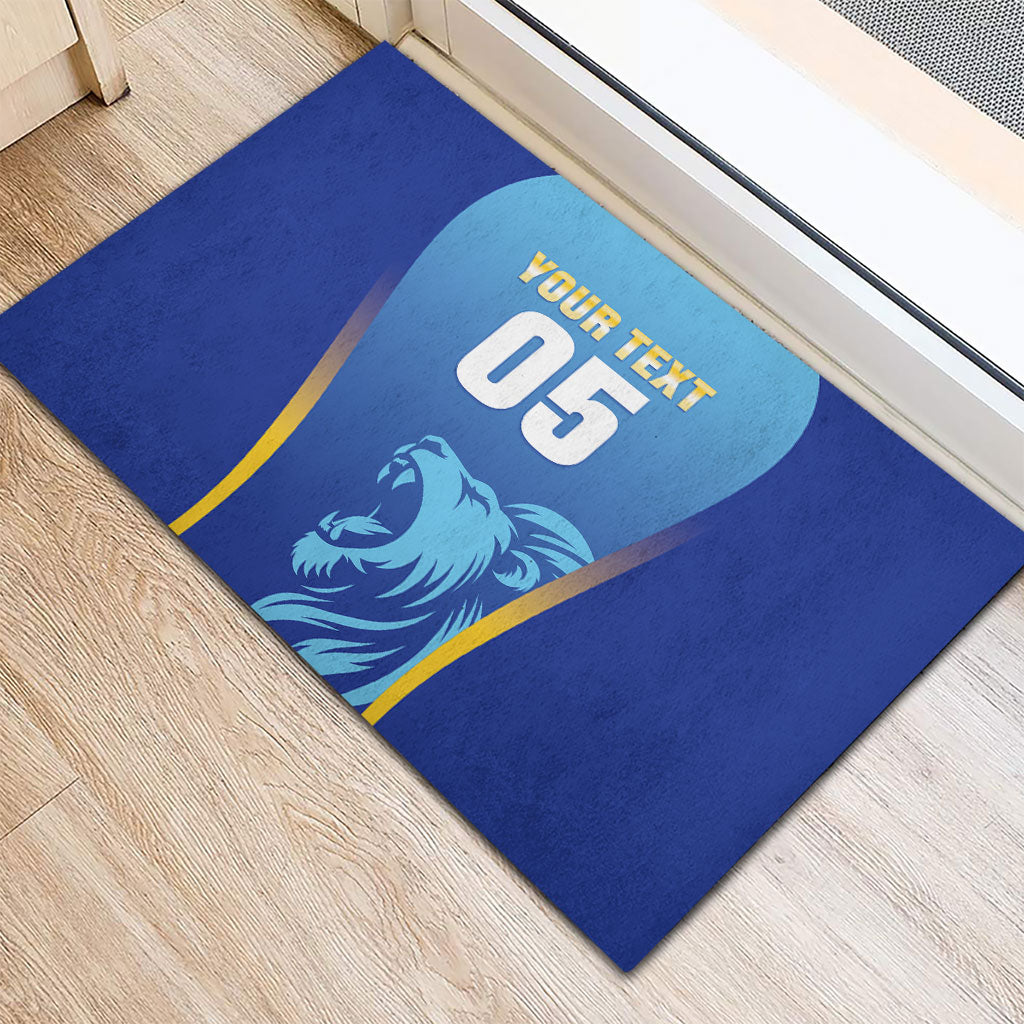 Custom Saint Lucia 2026 Cricket Rubber Doormat Kings Never Fall