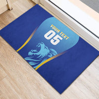 Custom Saint Lucia 2026 Cricket Rubber Doormat Kings Never Fall