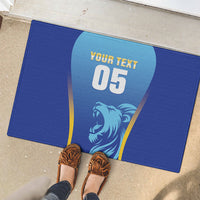 Custom Saint Lucia 2026 Cricket Rubber Doormat Kings Never Fall