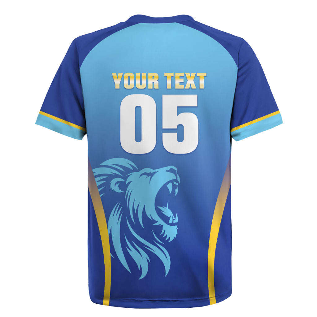 Custom Saint Lucia 2026 Cricket Rugby Jersey Kings Never Fall