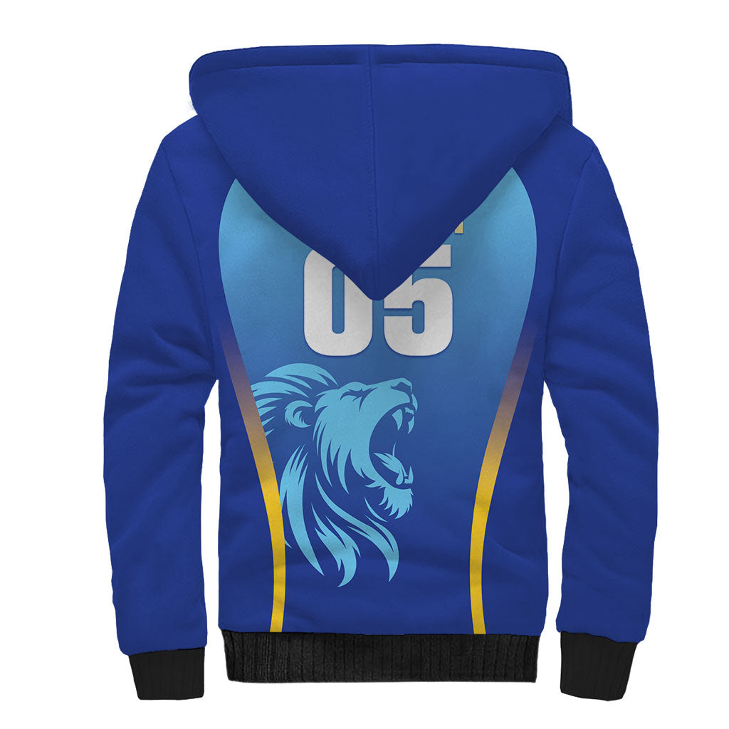 Custom Saint Lucia 2026 Cricket Sherpa Hoodie Kings Never Fall