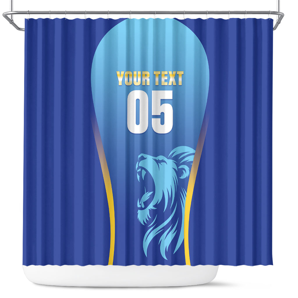 Custom Saint Lucia 2026 Cricket Shower Curtain Kings Never Fall
