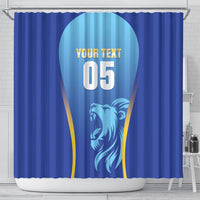 Custom Saint Lucia 2026 Cricket Shower Curtain Kings Never Fall