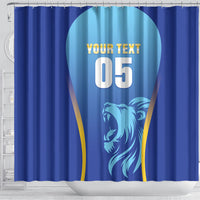 Custom Saint Lucia 2026 Cricket Shower Curtain Kings Never Fall