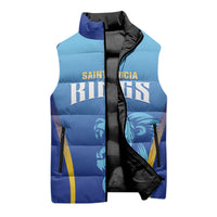 Custom Saint Lucia 2026 Cricket Sleeveless Puffer Jacket Kings Never Fall