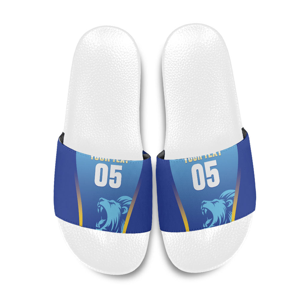 Custom Saint Lucia 2026 Cricket Slide Sandals Kings Never Fall