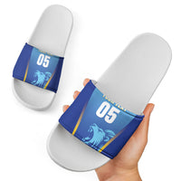 Custom Saint Lucia 2026 Cricket Slide Sandals Kings Never Fall