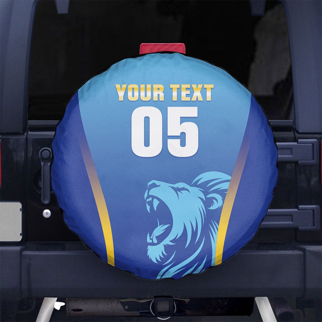 Custom Saint Lucia 2026 Cricket Spare Tire Cover Kings Never Fall