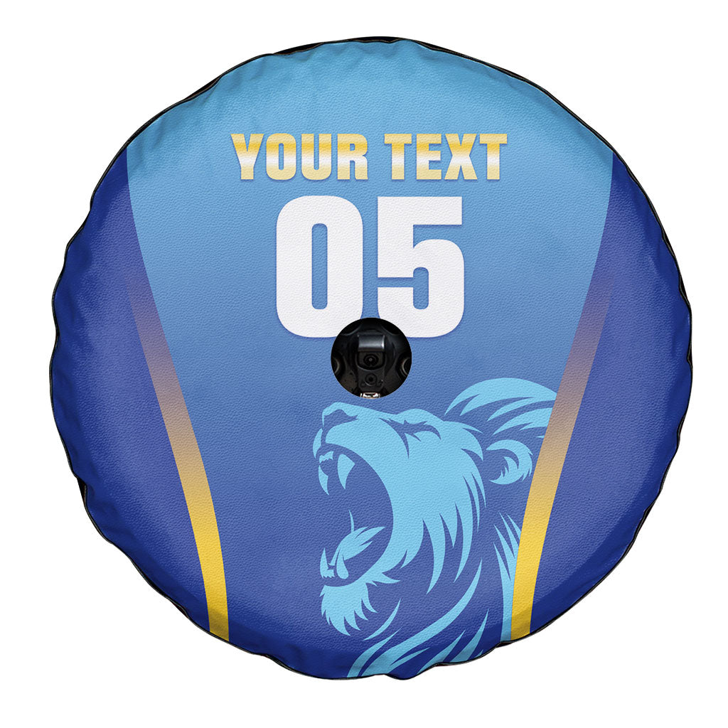 Custom Saint Lucia 2026 Cricket Spare Tire Cover Kings Never Fall