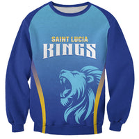Custom Saint Lucia 2026 Cricket Sweatshirt Kings Never Fall
