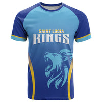 Custom Saint Lucia 2026 Cricket T Shirt Kings Never Fall