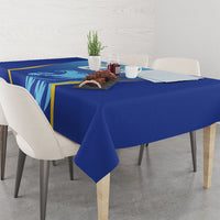 Custom Saint Lucia 2026 Cricket Tablecloth Kings Never Fall