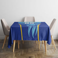 Custom Saint Lucia 2026 Cricket Tablecloth Kings Never Fall
