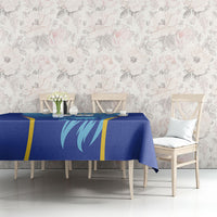 Custom Saint Lucia 2026 Cricket Tablecloth Kings Never Fall