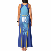 Custom Saint Lucia 2026 Cricket Tank Maxi Dress Kings Never Fall
