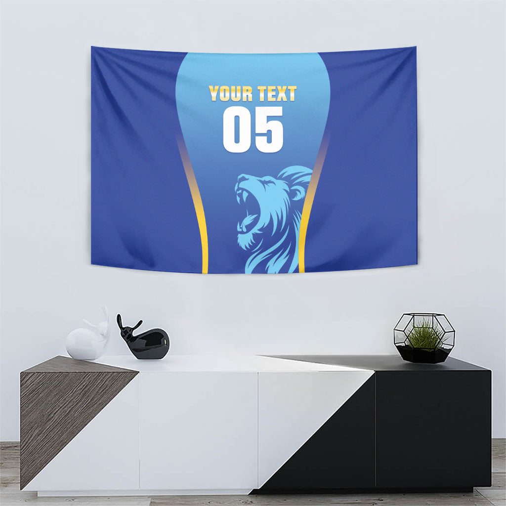 Custom Saint Lucia 2026 Cricket Tapestry Kings Never Fall