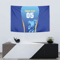 Custom Saint Lucia 2026 Cricket Tapestry Kings Never Fall