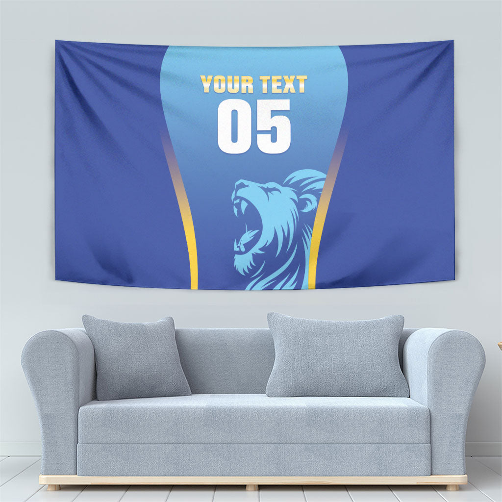 Custom Saint Lucia 2026 Cricket Tapestry Kings Never Fall