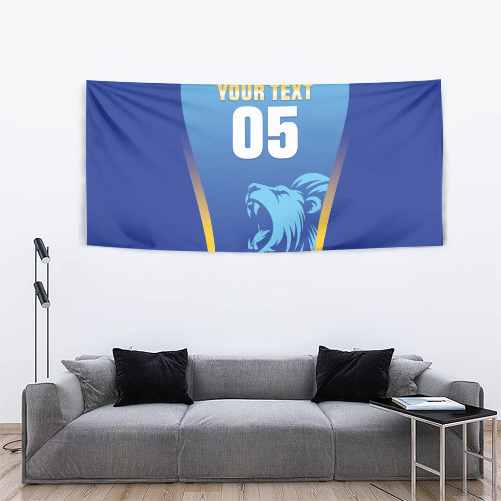 Custom Saint Lucia 2026 Cricket Tapestry Kings Never Fall